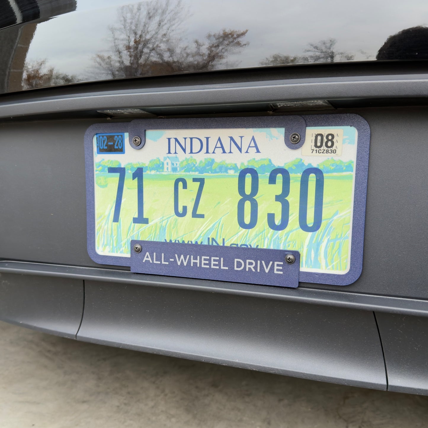 Customizable License Plate Frame