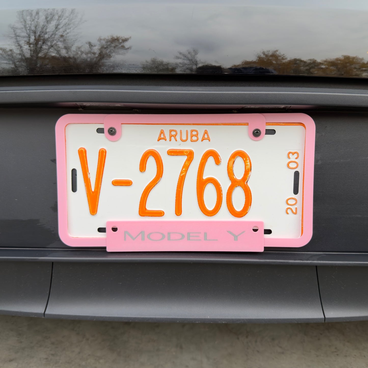 Customizable License Plate Frame