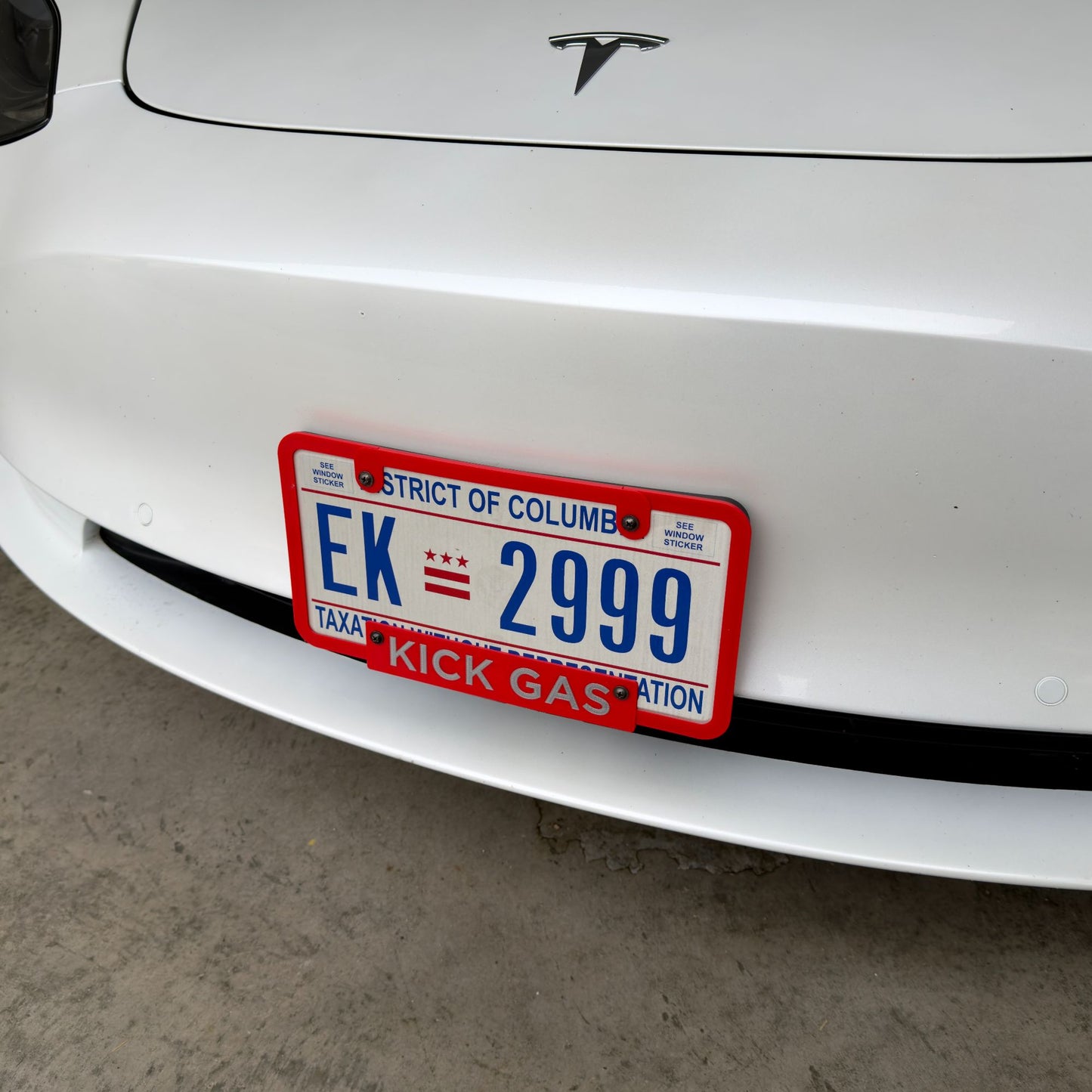 Customizable License Plate Frame